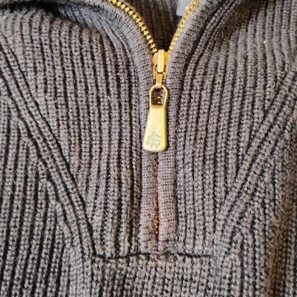 Brooks Brothers Blue Quarter Zip Sweater, Extra Large - Picture 8 of 10
